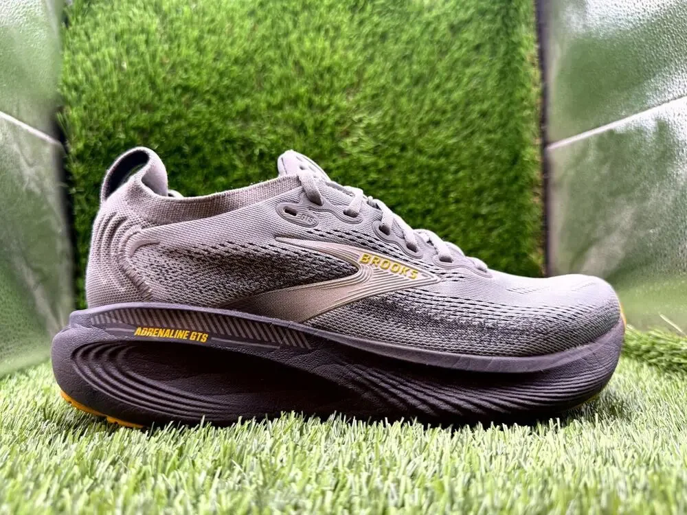 Brooks Adrenaline GTS 25 1104541D044 Athletic Shoes Men's 8.5D Gray Mesh Running